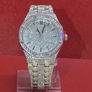 Brand New with Box Men’s White Gold Plated Watch